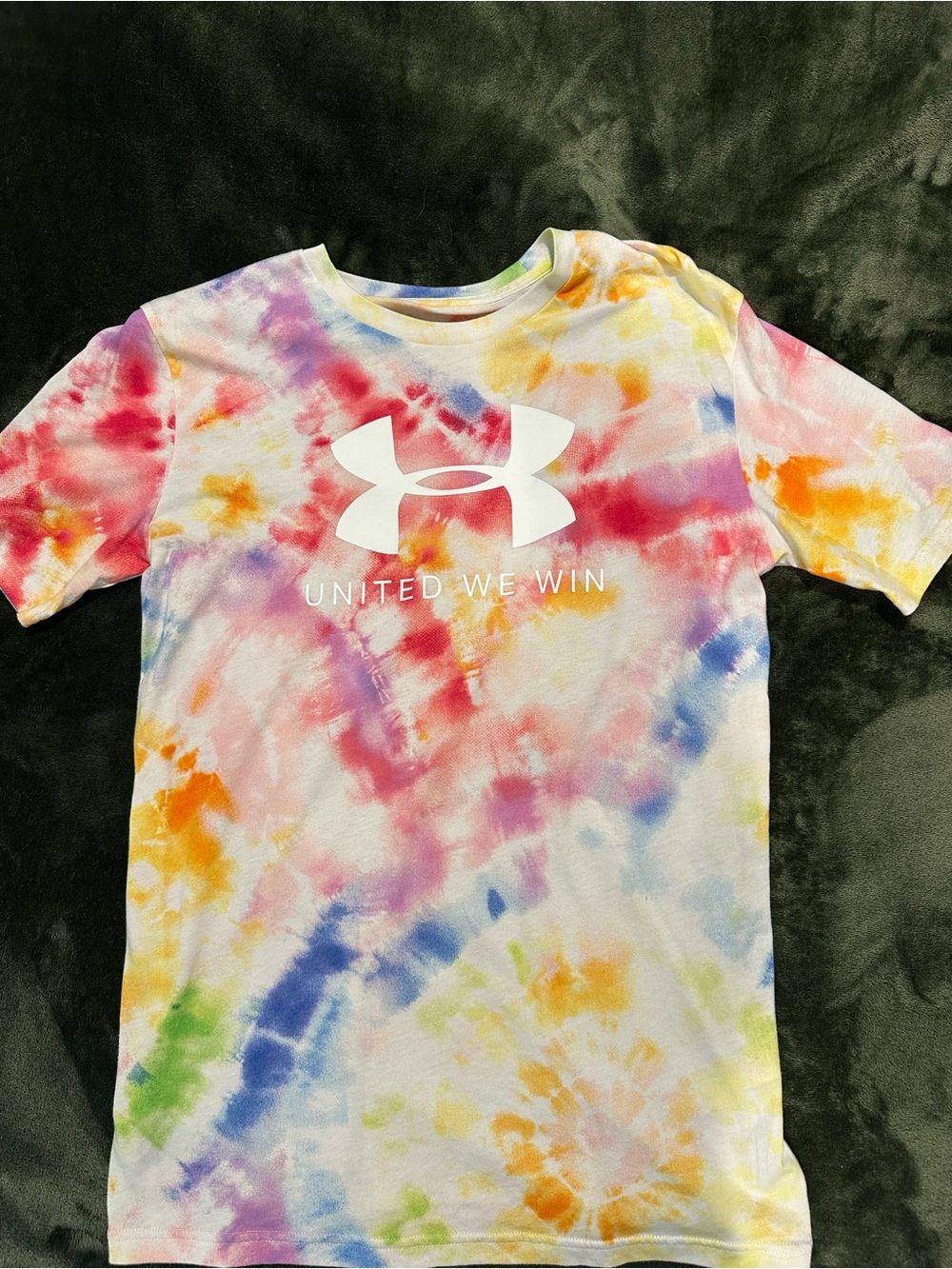 Under Armour Tie-Dye Short Sleeve Tee - White Logo, Multicolor